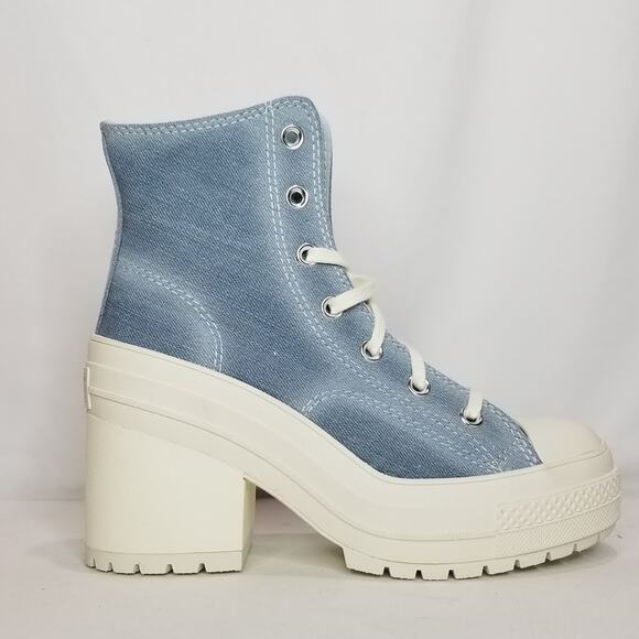 Converse Women's Chuck 70 de Luxe Heel Hi Tops Size 7.5 A12042C - Picture 4 of 8